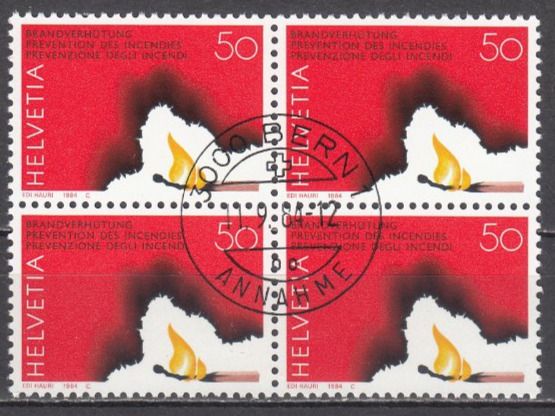 Tutti i francobolli: SBK 710 im 4er-Block mit ET Bern – Usato da Bürglen TG venduto da StampGraf