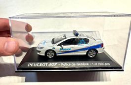 Peugeot 407 - Police de Genève- 1/43 Norev
