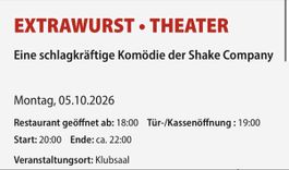 Theater Ticket Extrawurst Shake Company 05.10.2026