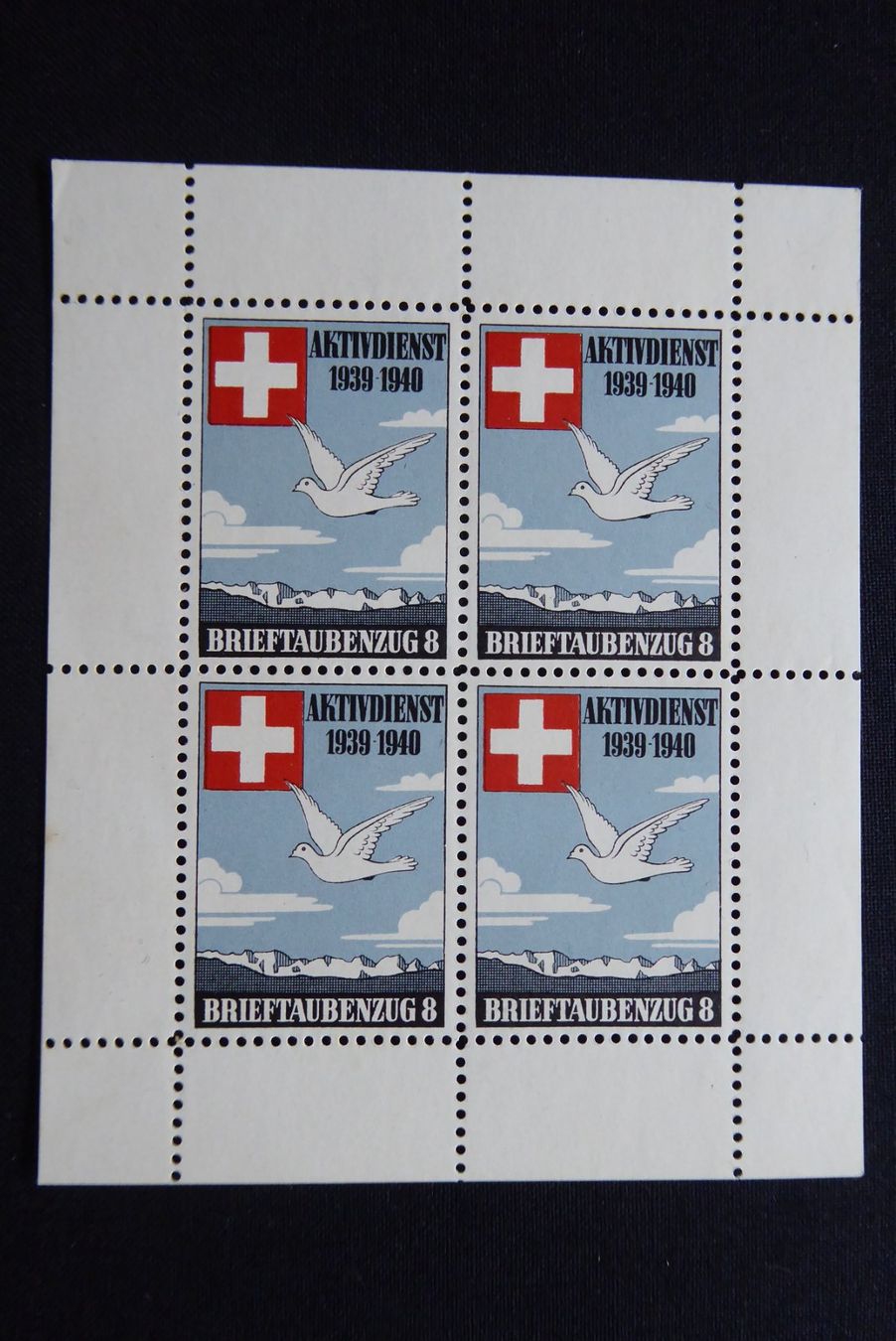 Tutti i francobolli: (m366) Brieftaubendienst Wit 10/3 ** – Usato da Basel venduto da scholle50