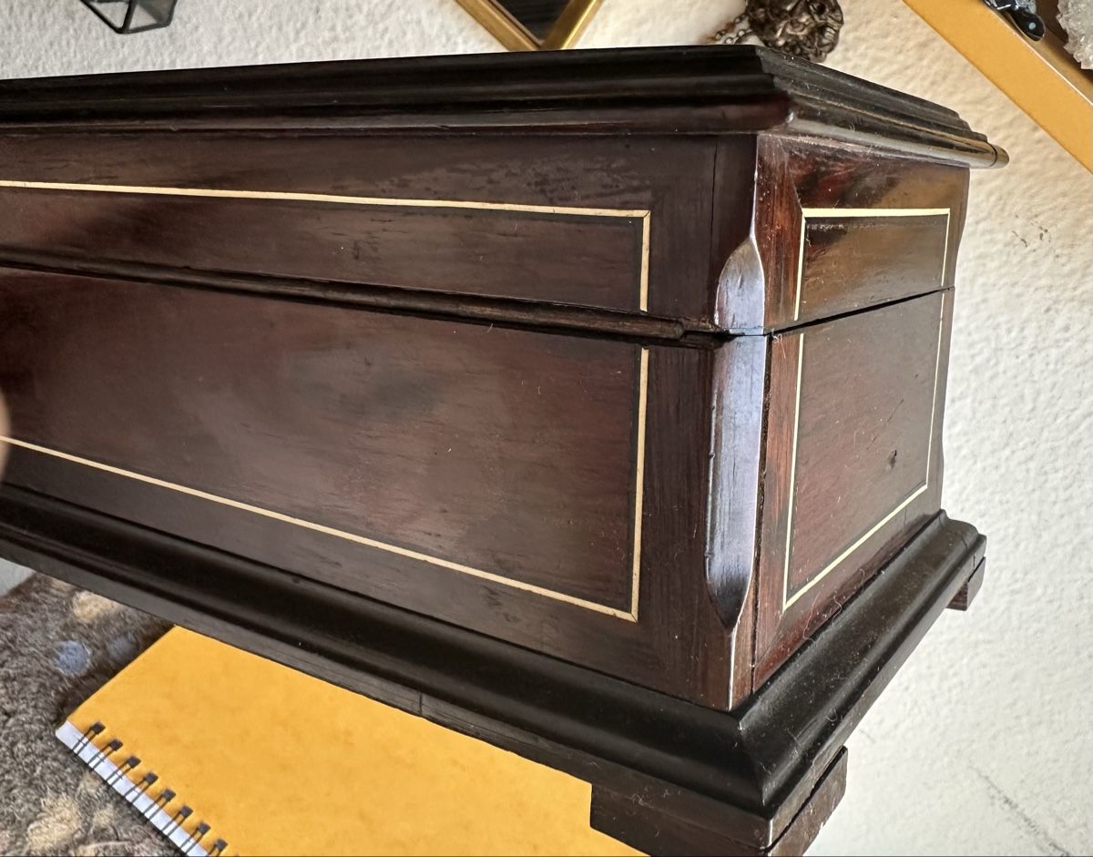 Barattoli: Wunderschöne antike Schmuckschatulle mit Perlmutt-Intarsien – Usato da Zürich venduto da c_d_r 8