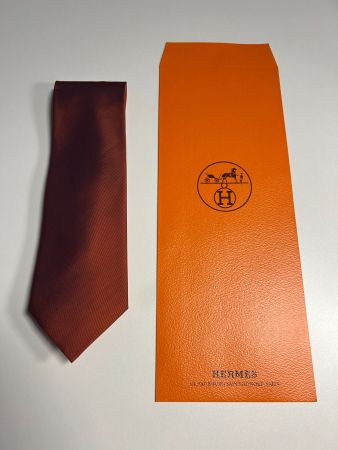 Hermès Taffet Krawatte