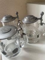 3 Bierkrug - Löwenbräu Zurich - Kristall-Zinn