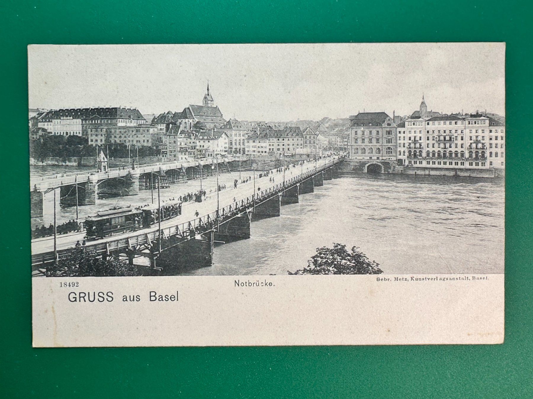 Cartes postales: Gruss aus Basel - Notbrücke – D'occasion à Steg VS par _vinci_