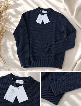 Selected Homme Pullover Grösse S Dunkelblau Strickpulli