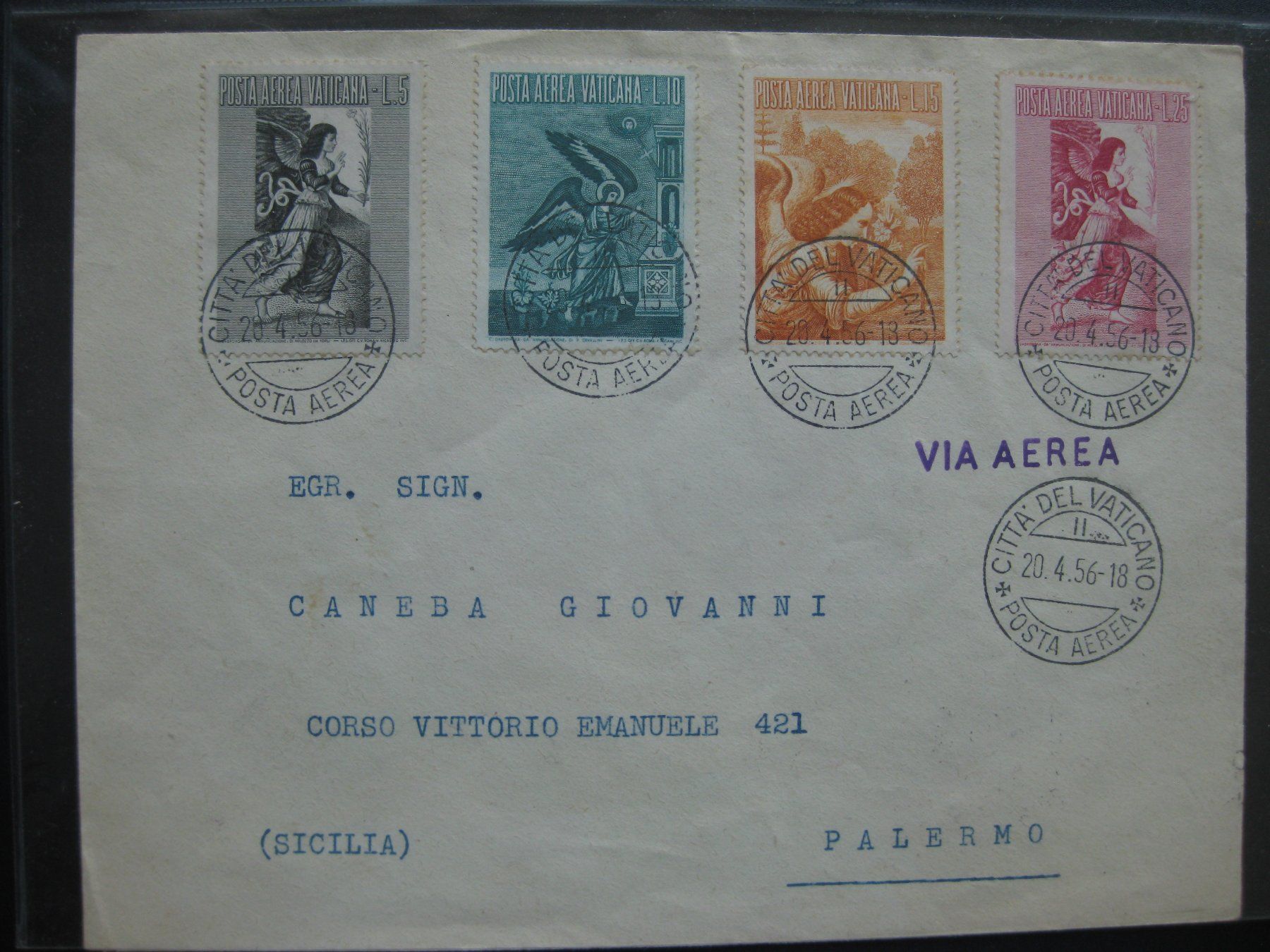 Alle Briefmarken: Vatikan, Diverse Briefe + Marken – Gebraucht aus Boppelsen von Boppli44 1