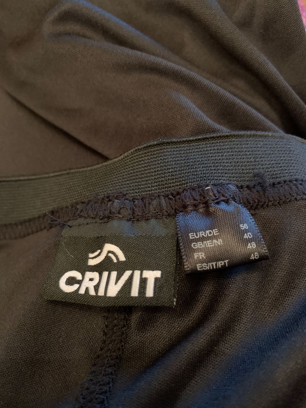 Pantaloni: Short de cycliste Crivit taille 46 – Usato da MEYRIN venduto da Gwendo10 2