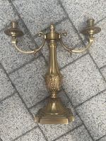 Messing Kerzenständer 2-armig wie neu (42cm)