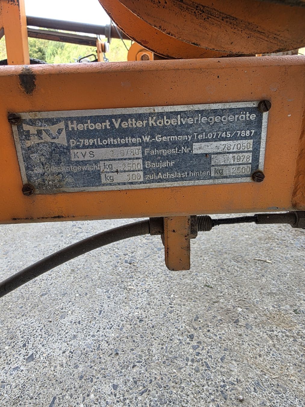 Rimorchi: Bobinenanhänger Vetter – Usato da Niedergösgen venduto da MHNT 2
