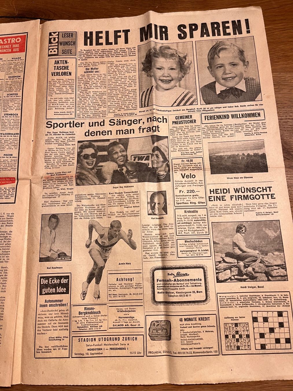 Riviste & Magazine: Blick Tageszeitung 9. September 1961 – Usato da Spiez venduto da _silvio_99 6