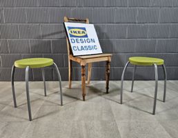 2x Vintage Ikea Förby Stool Vinka Maria, Stapelbar Hocker