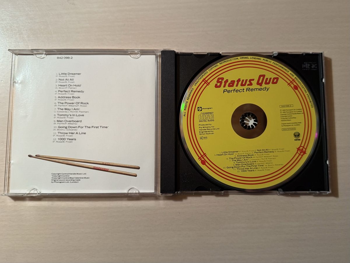 CD: Status Quo CD "Perfect Remedy" – Usato da Oberried Brienz venduto da Chyara 2