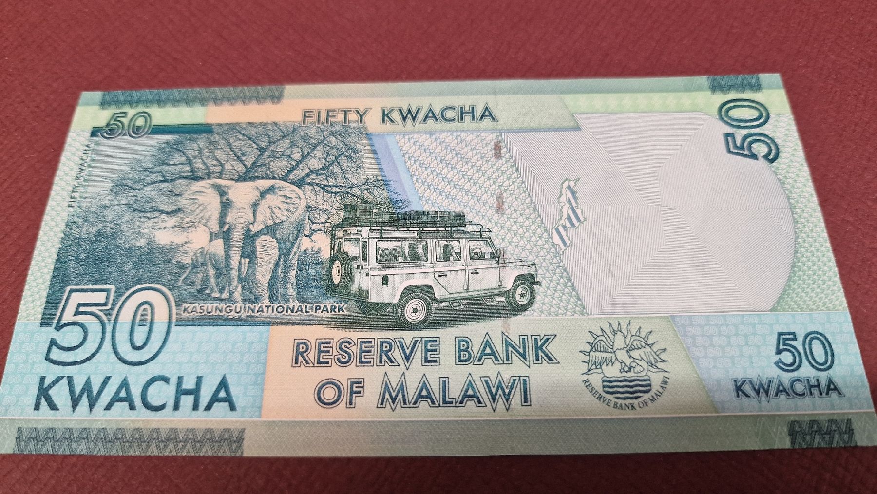 Banconote: Banknote Malawi 50 Kwacha 2015 – Nuovo e nell'imballaggio originale da Herisau venduto da Antiques.AR 1