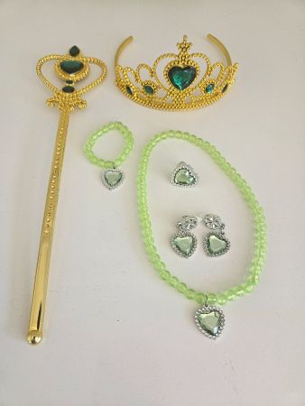 Frozen Anna-Accessoires (Krone, Stab, Schmuck)