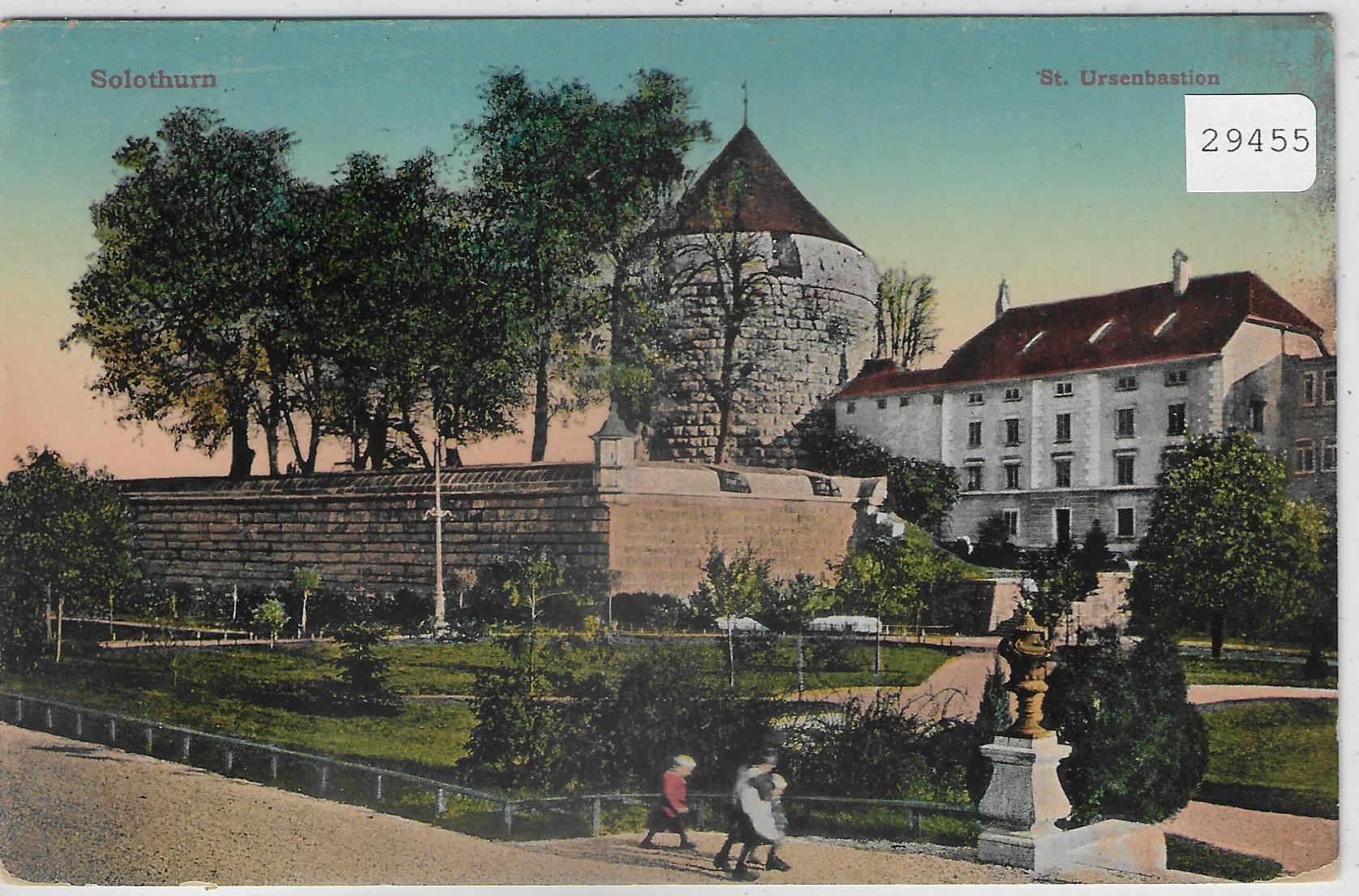 Cartoline postali: Solothurn - St. Ursenbastion - Litho – Usato da Ettingen venduto da Kartenplanet