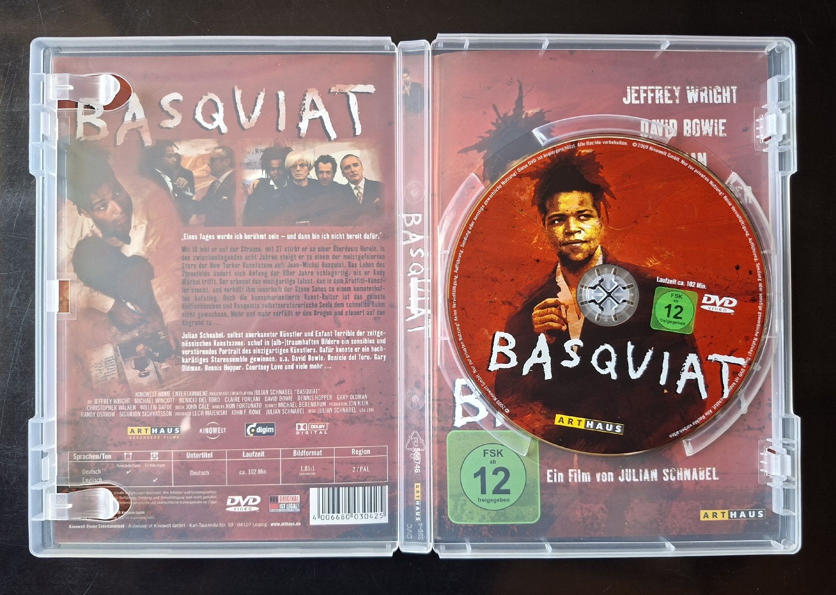 Tutti i DVDs: BASQUIAT,  mit Jeffrey Wright & David Bowie  – Usato da Liestal venduto da Abimos 2