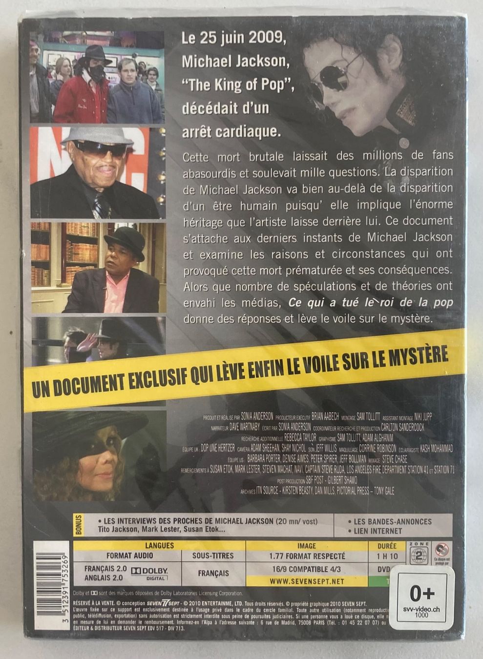 Tous les DVDs: MICHAEL JACKSON - LES DESSOUS DE L'HISTOIRE.... – Neuf avec emballage d'origine à Poliez-Pittet par Newtown-Records 1