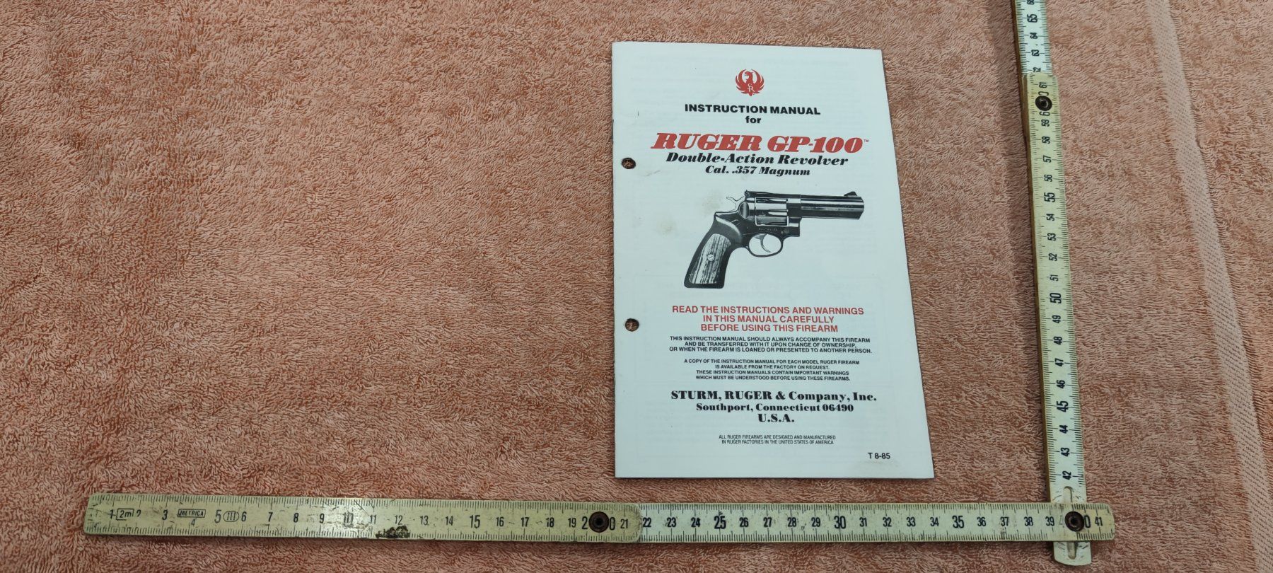 Documenti: ANLEITUNG RUGER GP-100 – Usato da Cama venduto da anto_a