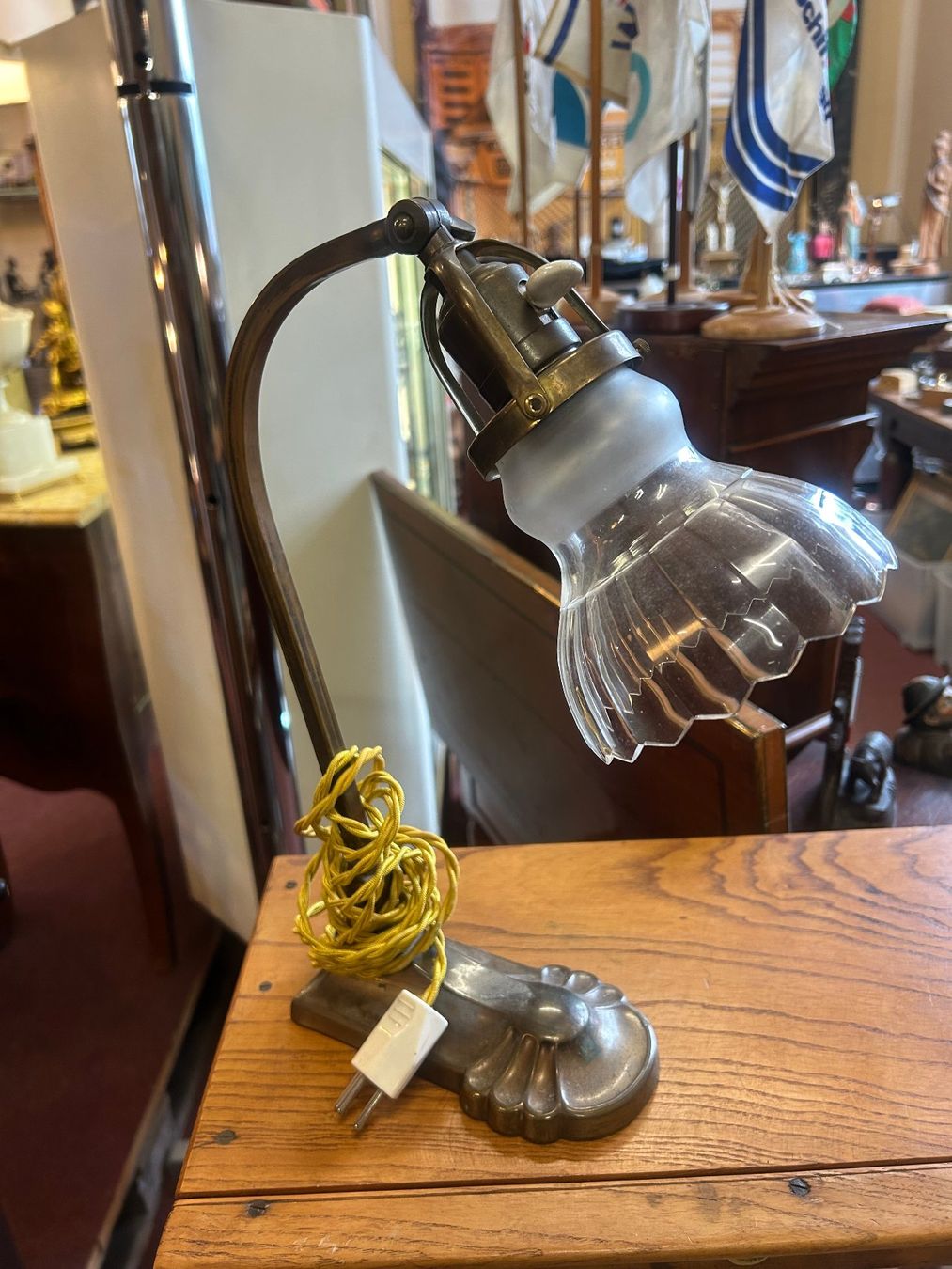 Lampade: Antike Jugendstil Tischlampe – Usato da Sugiez venduto da brockicenter 4