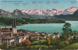 Luzern und die Alpen