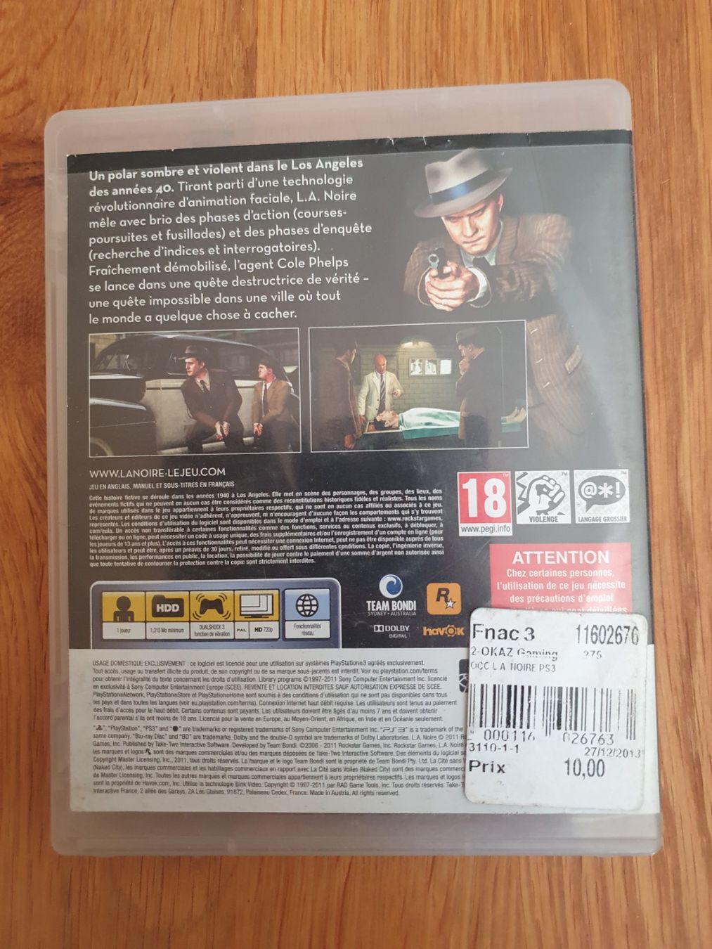 Spiele: L.A. Noire PS3 – Gebraucht aus Delémont von Satoli 1
