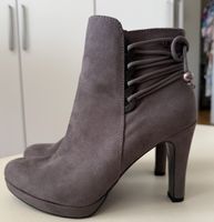 Tamaris Stiefeletten Grau Wildleder Optik Gr. 38