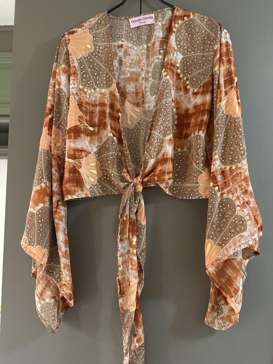 Blusen: NEUE Gooda Gooda Bluse gemustert mit Bindeband – Neu (gemäss Beschreibung) aus Wildberg von TradeMe 2