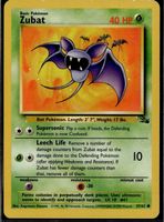 Zubat Fossil 57/62 Pokémon 1999