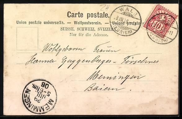 Cartoline postali: Wald /ZH, Lungen-Sanatorium, Totalansich – Usato da Berlin venduto da bartko-reher 1