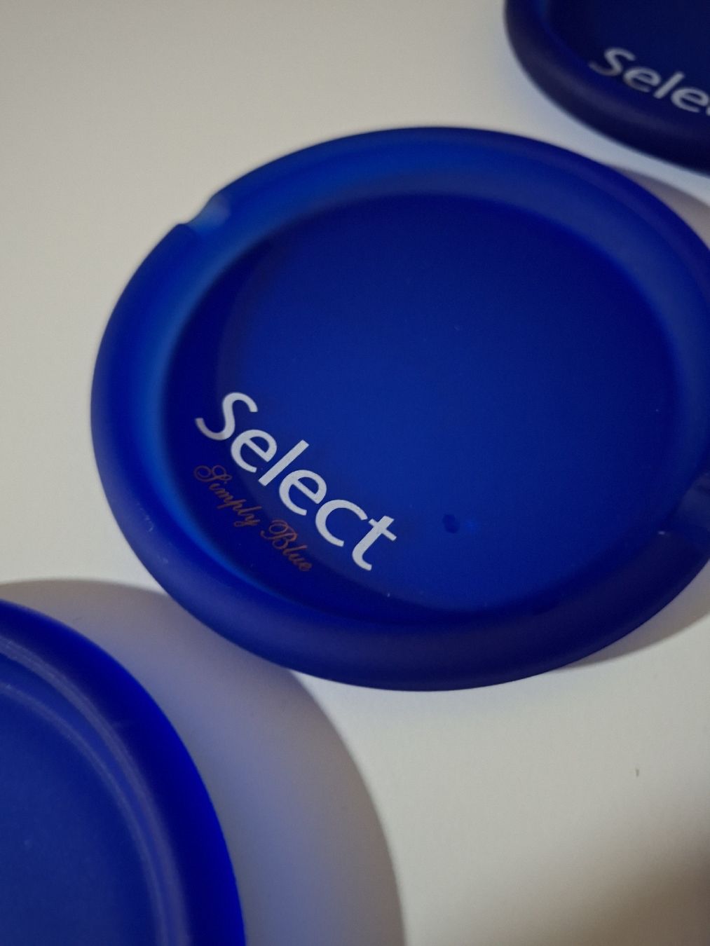 Portacenere: 6x Select Simply Blue Werbe-Aschenbecher / Untersetzer  – Nuovo (secondo la descrizione) da Mellingen venduto da Aegert5 2
