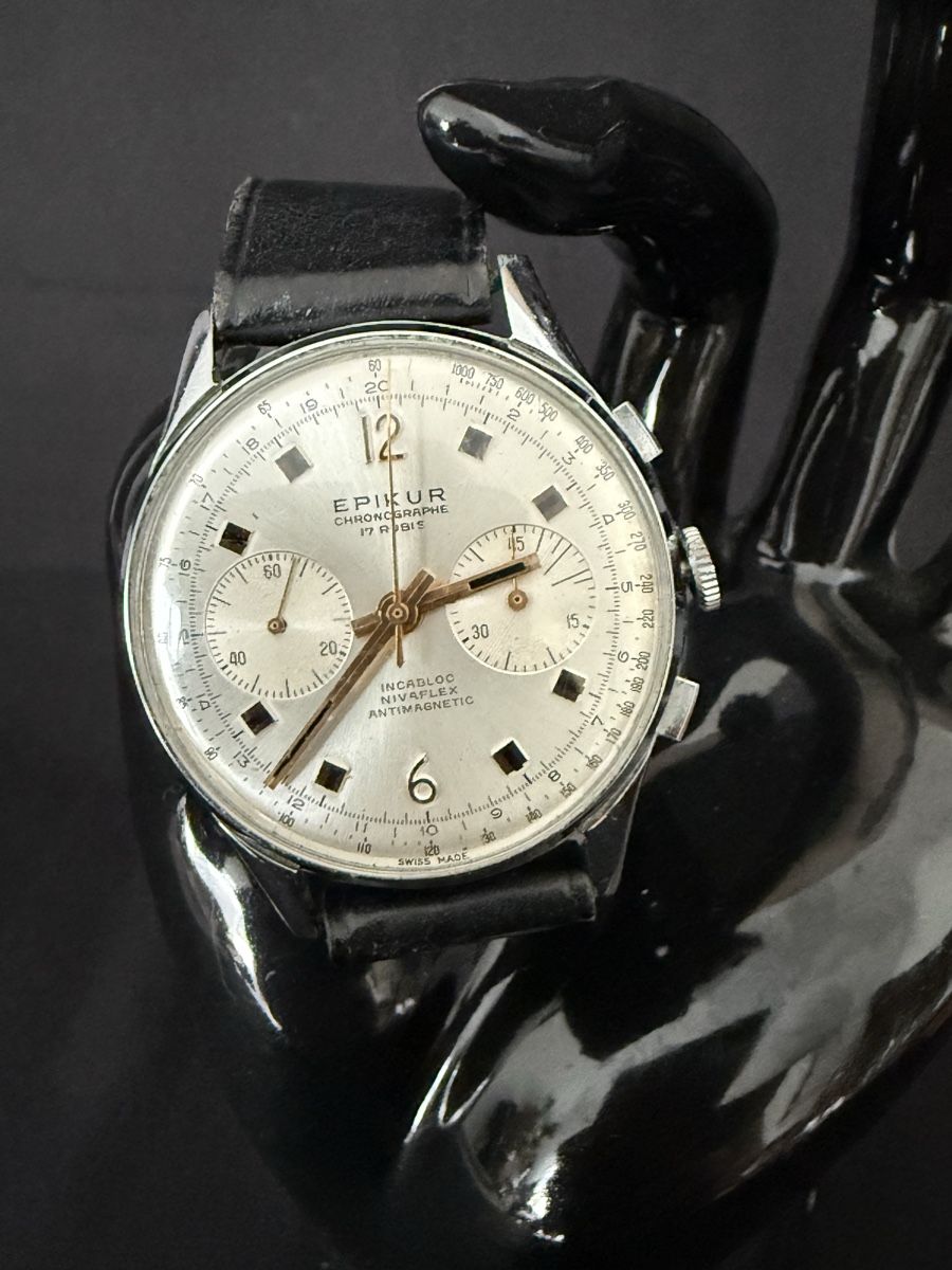 Orologi: EPIKUR Chronograph Vintage 50er – Usato da Matzendorf venduto da Brocante70 6