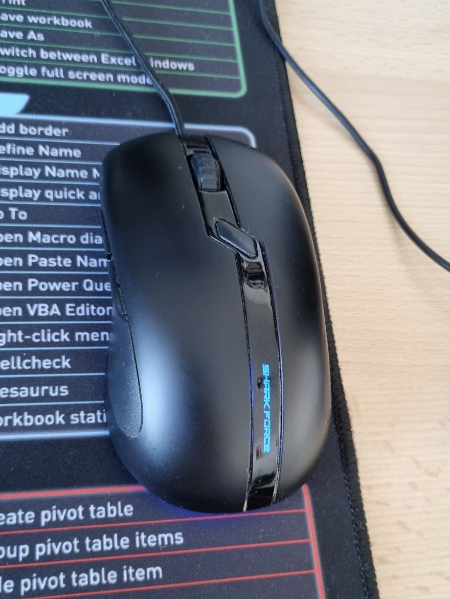 Sharkoon Mouse: Sharkoon Shark Force Pro Black (Gaming-)Maus – Usato da Gossau SG venduto da M.W.. 1