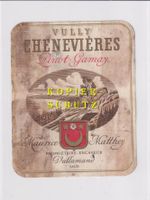 Etikette - Vully Chenevières (Pinot-Gamay) /bd