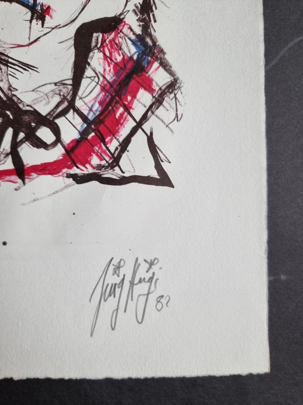 Grafica & Litografie: Jürg Hügi, LITHOGRAPHIE SIGNIERT NUMMERIERT – Usato da Gersau venduto da grafik-kunst 2