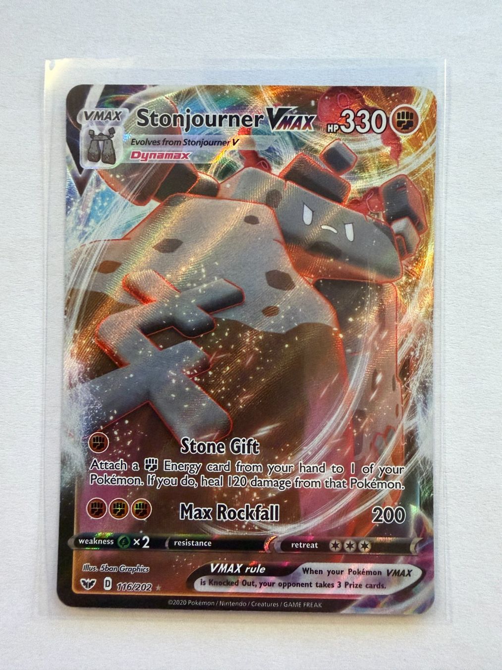 Pokémon Carte collezionabili: Pokemon Stonjourner VMax 116/202 Sword & Shield EN – Nuovo (secondo la descrizione) da Weingarten-Kalthäusern venduto da McGmavlo