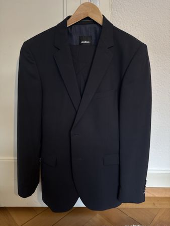 Herren Anzug Strellson dunkelblau Sakko 48 Hose 50