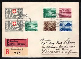 1952 Pro Patria auf Express - FDC, gestempelt "31.V.52"