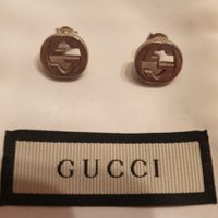 Ohrstecker Gucci GG Monogram, 925 silber, neuwertig