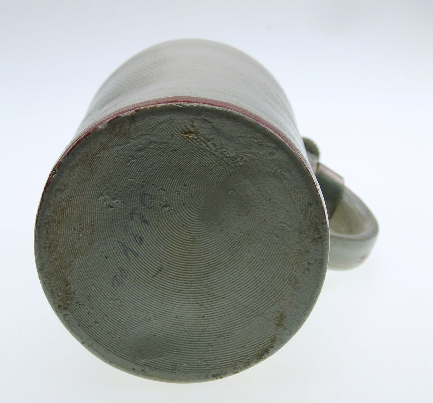 Gläser: Alter Bierkrug um 1870 Zinndeckel mit Trinkspruch – Gebraucht aus Langenthal von Antik_Huesli 4