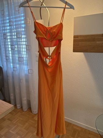 Kleid Orange Grösse S neu