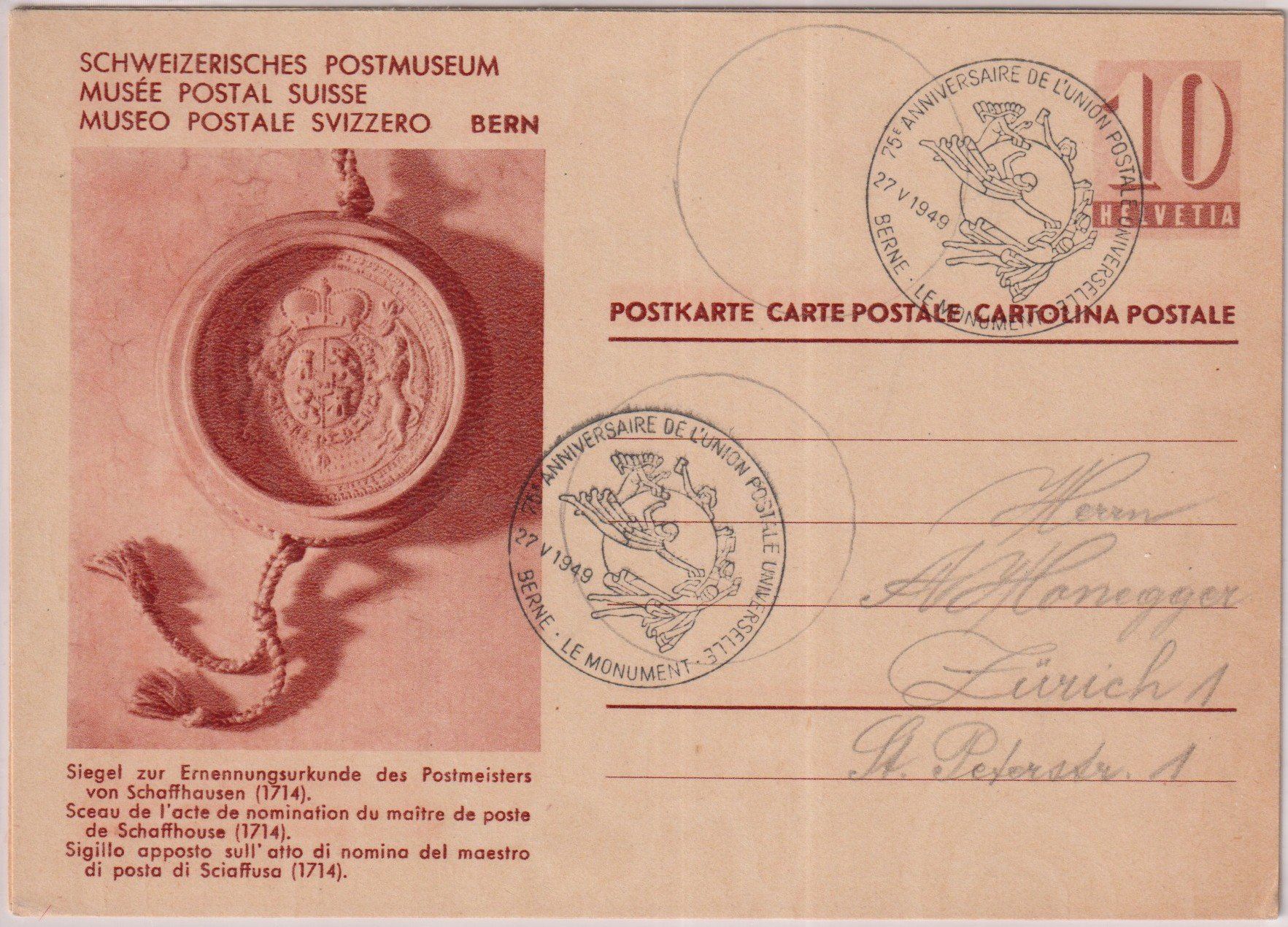 Tutti i francobolli: 8 Postkarten Schweizerische Postmuseum, sehe Scan – Usato da Claro venduto da Chanty7 4