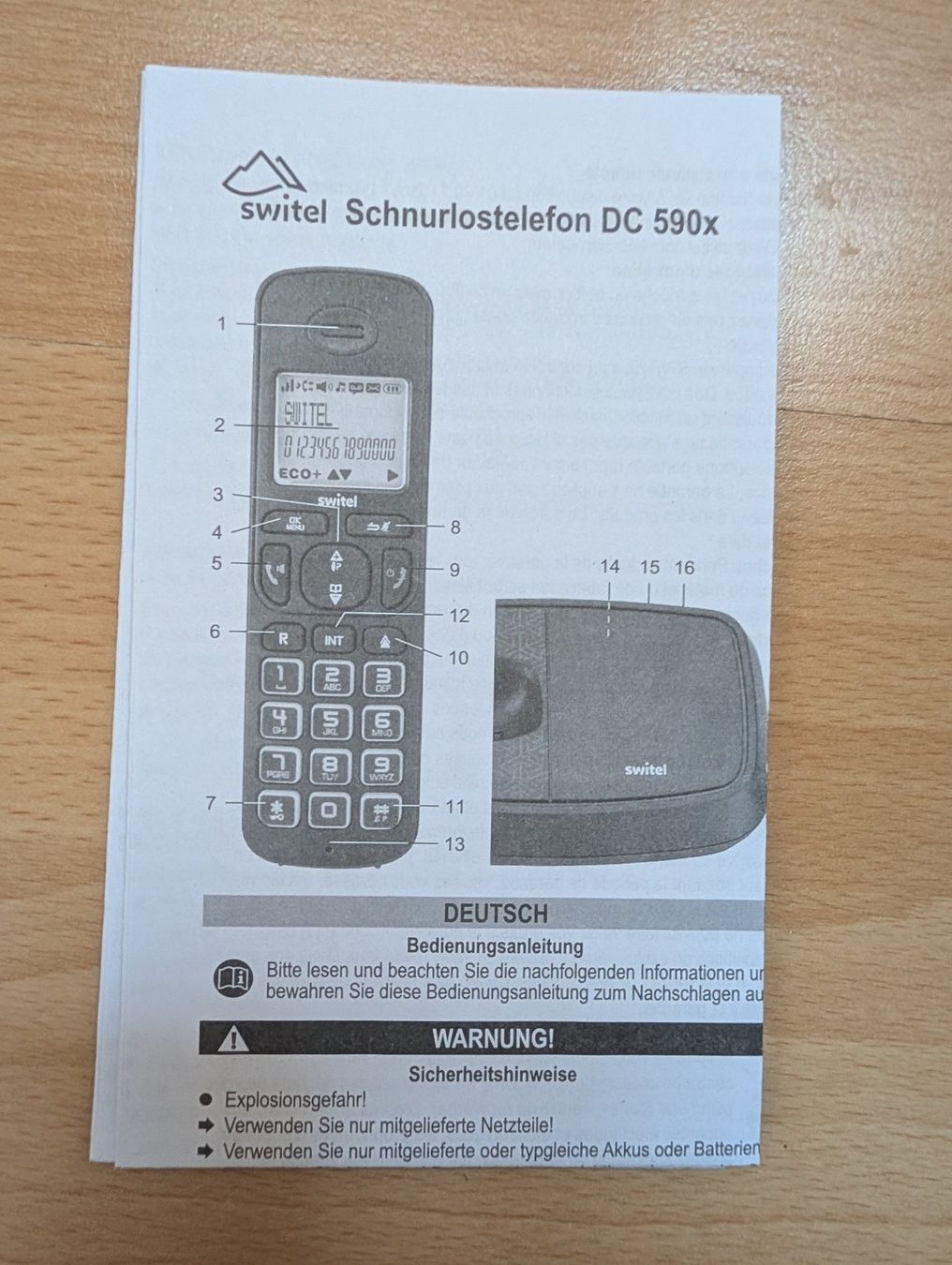 Switel Telefone: Switel schnurloses Telefon mit Telefonzubehör – Gebraucht aus Niederweningen von Nrstniz56 7
