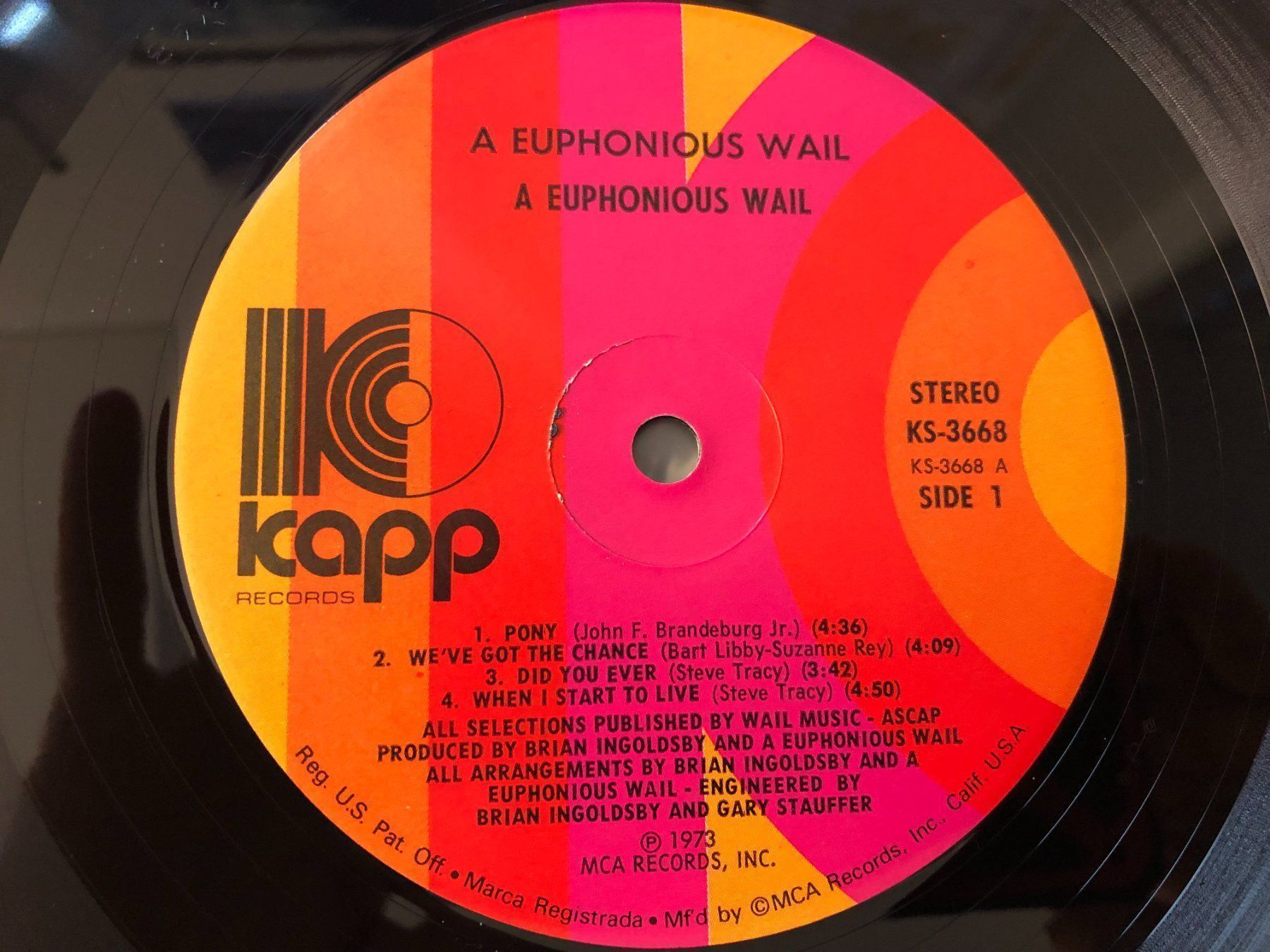 Vinyles: A EUPHONIOUS WAIL - same – D'occasion à Zufikon par mirageg5 3