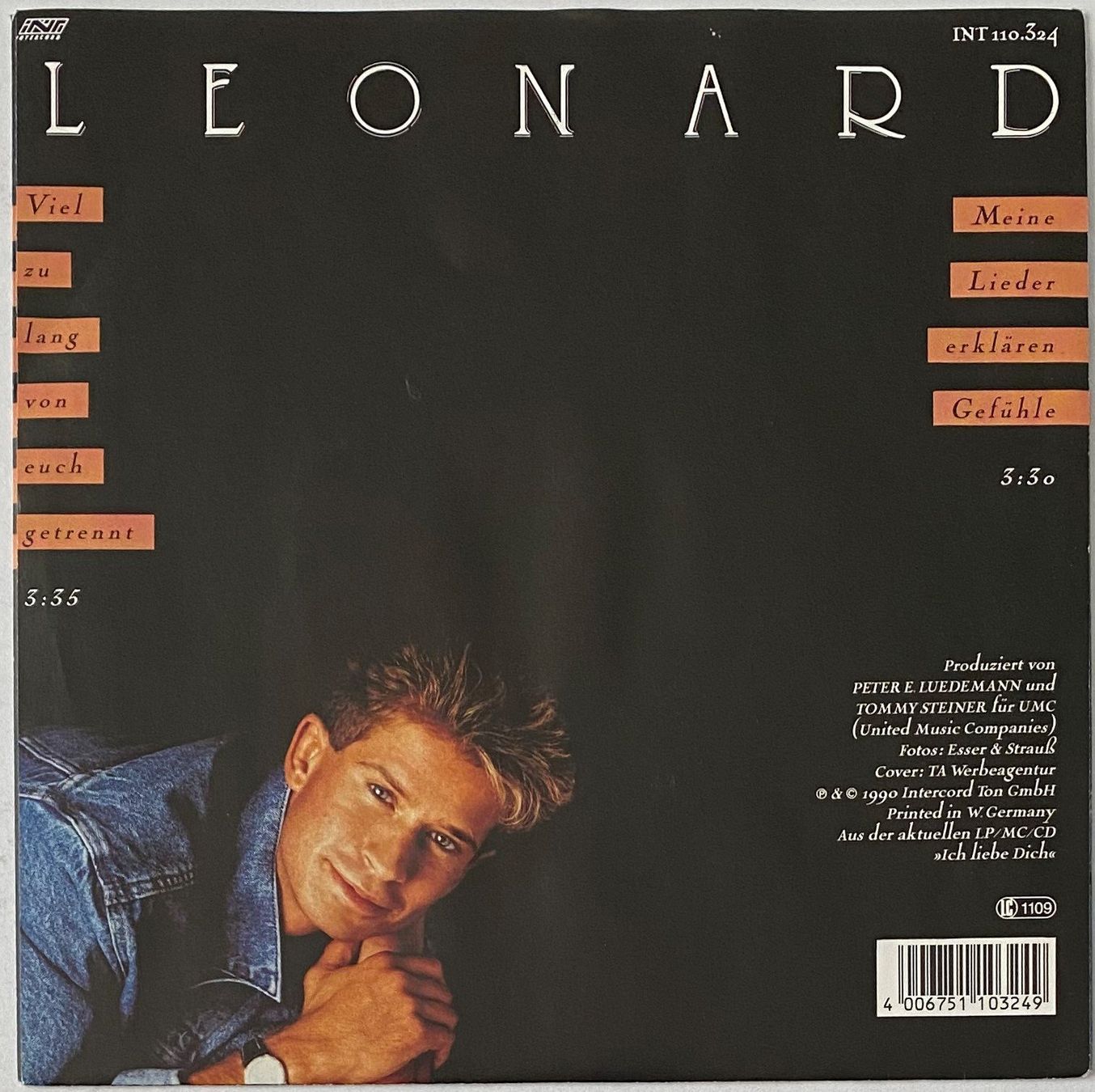 Dischi in vinile: Leonard, Viel zu lang von euch Getrennt – Usato da Flums venduto da Aebo1 1