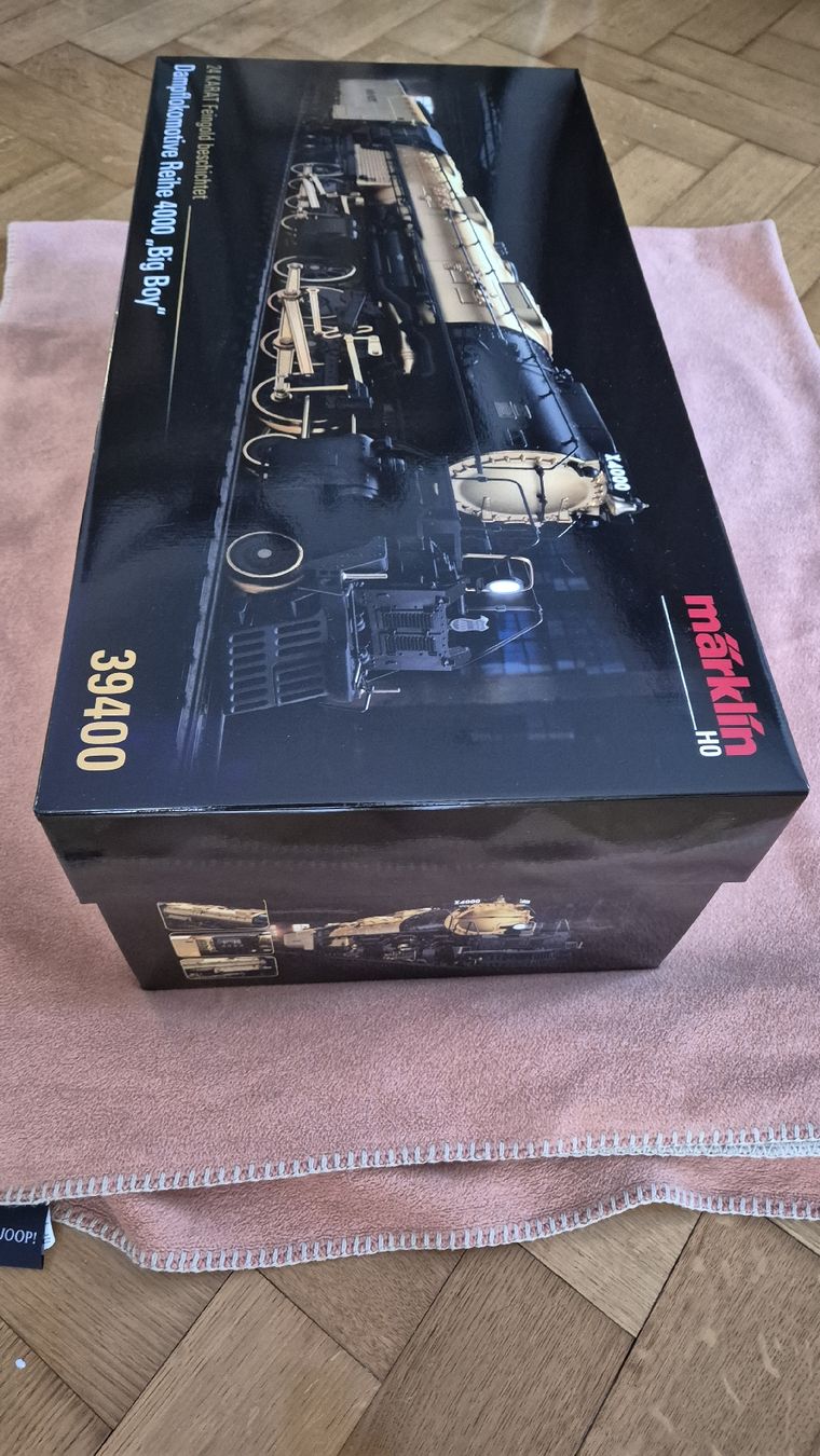 Märklin Modellini di ferrovie: Big boy 24 Karat beschichtet – Nuovo e nell'imballaggio originale da Solothurn venduto da Rugeli13 2