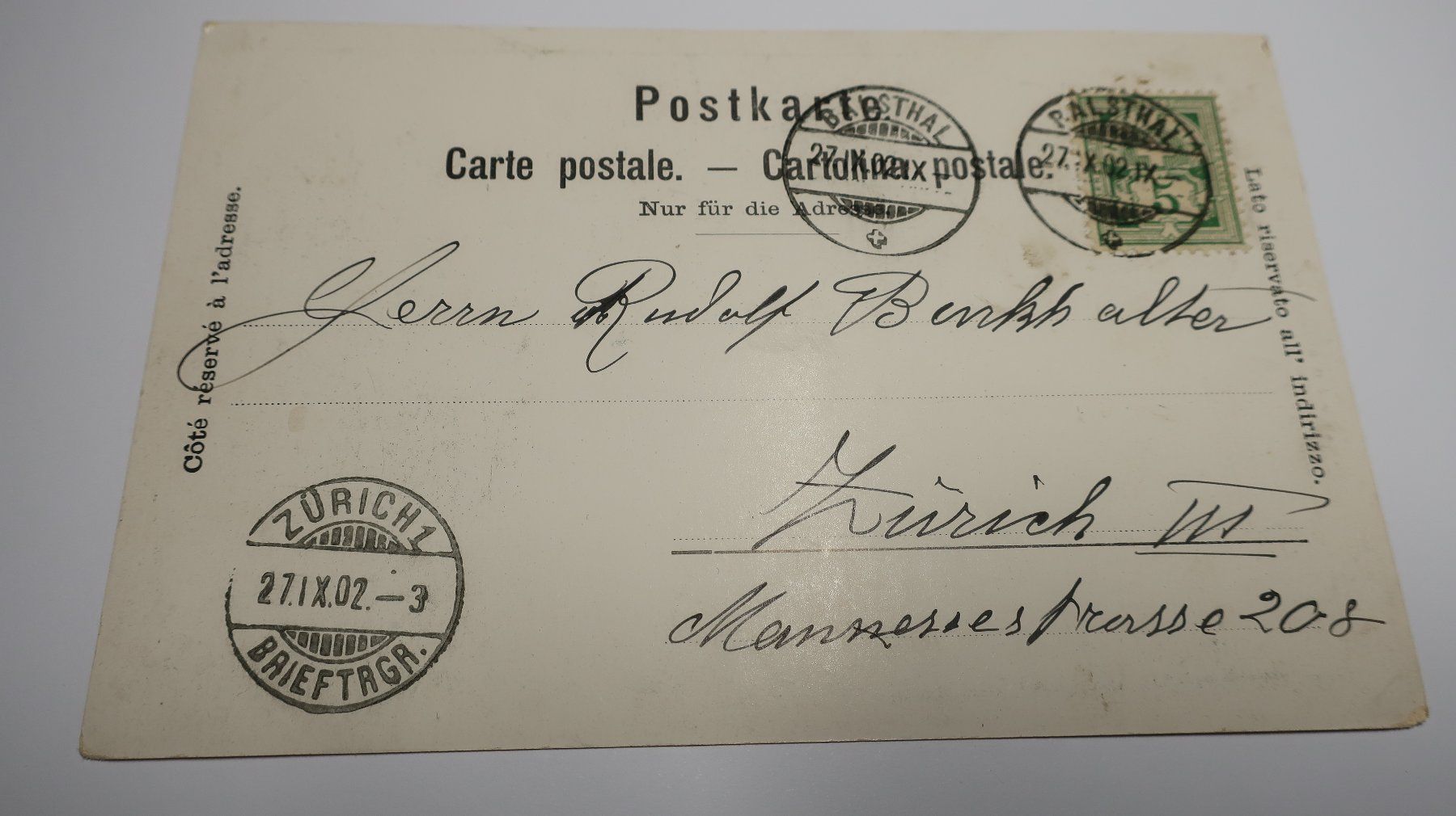 Ansichtskarten: Gruss aus Clus  1902 – Gebraucht aus Cormoret von Pascalll2001 2
