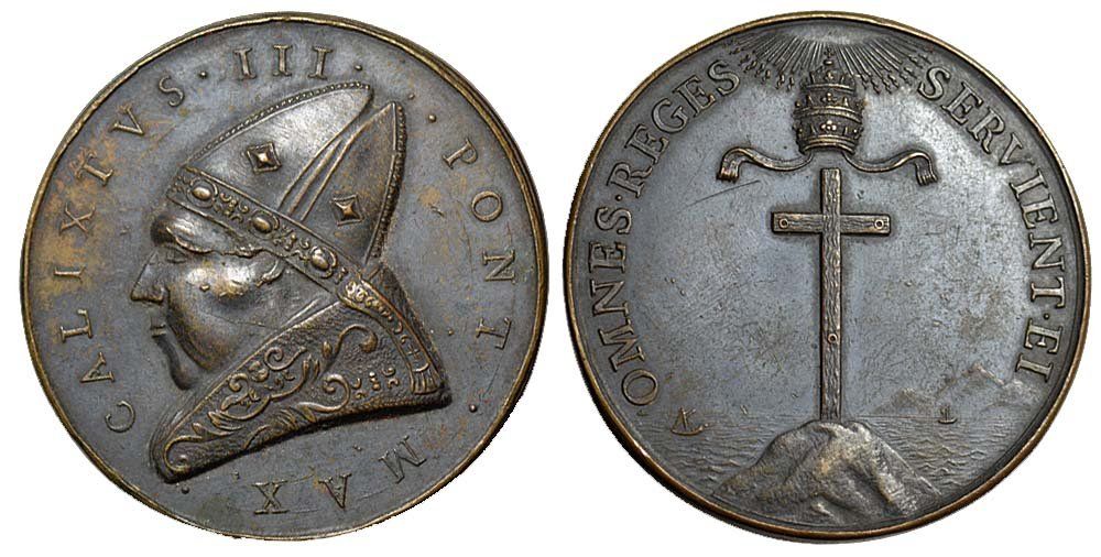 Medaillen: Rom, Restitutionsmedaille Callixtus III – Gebraucht aus Chiasso von Novamarketing