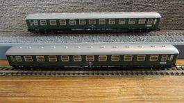 6 diverse Personenwagen DB Fleischmann piccolo Spur N