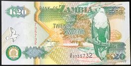 Zambia 20 Kwacha 1992 - non circ./unz