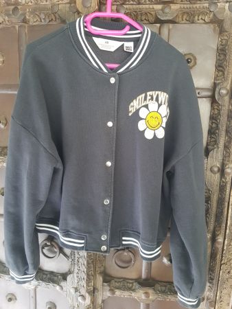 MÄDCHEN BASEBALLJACKE MIT SMILEY PRINT